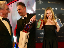Load the picture into the gallery viewer,Actors receiving Downton Abbey Premium Gin and Blended Scotch Whisky at Downton Abbey film premiere
